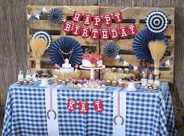 Pull on your boots and your cowboy hat and get ready to celebrate with fun tableware, decorations, party games & photo props. Kara S Party Ideas Western Cowboy Birthday Party Kara S Party Ideas