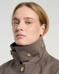 Barrie Long Raincoat in Brown for Men