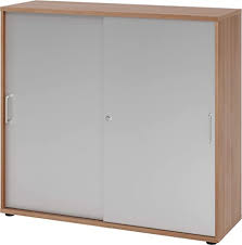 Maybe you would like to learn more about one of these? Bumo Sliding Door Cabinet With Lock Filing Cabinet Lockable For Folders Office Cabinet With Sliding Doors For Files In Walnut Silver Amazon De Kuche Haushalt