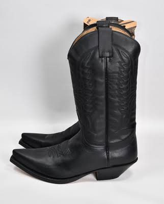 Sendra 2073 Cuervo Pull Oil Negro Black Leather Western Cowboy Boots US  10.5 | eBay