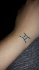 Gemini Symbol Stick And Poke Done By Me Tattoo Stickandpoke Gemini Stick And Poke Tattoos Stick N Poke