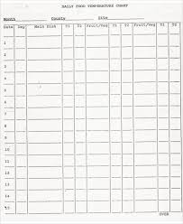 10 food chart templates sample examples free premium