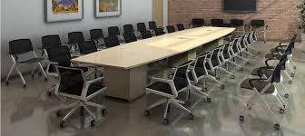 Kindle Conference Table Boat Shaped With Three Power Ports Shown In Kensington On Maple Allsteel Chairs Conference Table Table Home Decor