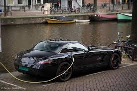 Mercedes Benz Sls Amg Electric Drive Spotted In Amsterdam Mercedes Benz Sls Amg Amg Mercedes