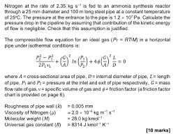 Nitrogen At The Rate Of 2 35 Kg S 1 Is Fed To An A