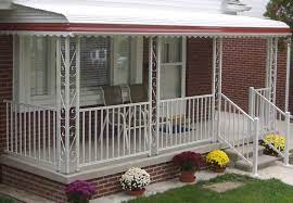 Mobile Home Aluminum Porch Railing Mobile Homes Ideas Front Porch Design Aluminum Porch Railing House With Porch