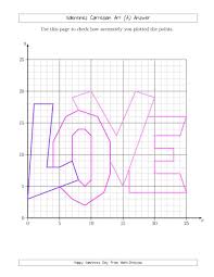 The Valentines Cartesian Art Love Math Worksheet From The Valentines Day Math Worksheets Page At M Graphing Worksheets Valentine Worksheets Coordinate Graphing
