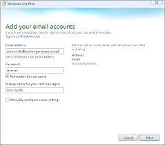 Hotmail is the second best mailing service. How To Configure Windows Live Mail For Exchange 2010 Pop3