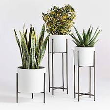 Create statement window boxes and display potted shrubs with our range of large garden plant pots. Outdoor Planters Pots And Garden Tools Crate And Barrel
