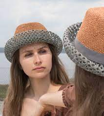 Straw Hat Ladies Light Summer Hat Elegant Extravagant Shape Millinery Chapeau Paille Fancy Mesh Natural Fibers Handmade Unique Bateau Summer Hats Womens Straw Hat Straw Hat