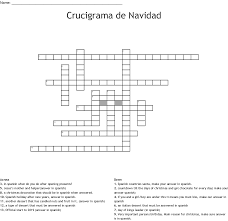 La navidad crossword puzzle answers. Feliz Navidad Crossword Wordmint