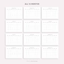 2022 monthly calendar landscape printable calendar template year calendar
