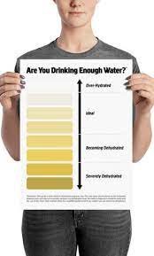 Pee Color Chart Water Intake Chart Urine Color Chart Pee Etsy Pee Color Water Intake Chart Urinal