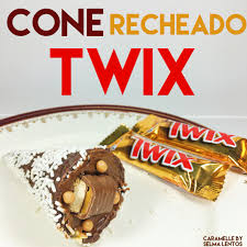 cone recheado com twix cones doces receitas cone trufado