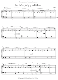 For He S A Jolly Good Fellow Sheet Music For Piano Sheet Music Piano Sheet Music Good Fellows