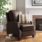 Maxine 31'' Wide Genuine Leather Manual Club Recliner Three Posts