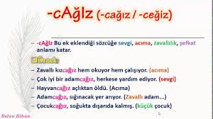 تعلم اللغة التركية الدرس 13 من المستوى الثاني A2 التصغير Kucultme Ekleri Youtube