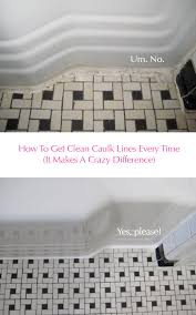 Learn how to clean your tile floors, how to clean tile grout, which cleaning products and tools to use and how often your floors need to be cleaned. Clean Vintage Bathroom Tiles Caulk More Cleanly With Painter S Tape