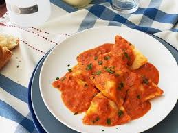 Lobster Ravioli With Light Tomato Vodka Sauce Domesticated Wild Child Recipe Lobster Ravioli Vodka Sauce Lobster Ravioli Sauce