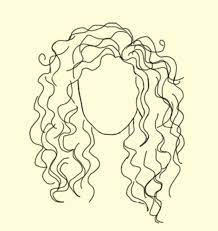 denisse strichzeichnung kunst lockiges haar zeichnen lockige frisuren