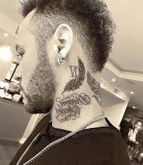 To explore more similar hd image on pngitem. Feather Tattoo Ideas For Men Neck Tattoo Neymar Jr Tattoos Neck Tattoo For Guys