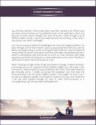 When the biosketch is written about someone else then the purpose is to inform the audience about that person's life. Biography Template For Students New Student Biography Example Bio Examples Biography Template Artist Bio Example Writing A Bio