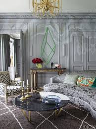 Old Meets New Elledecor Com I Love The Antique Console Table Paired With The Modern Decor Parisian Living Room Living Room Decor Apartment Stylish Room