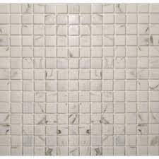 Mosaikfliesen im hornbach onlineshop & im markt: Mosaikmatte Glas Marmor Schwarz Weiss 33 Cm X 33 Cm Kaufen Bei Obi