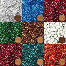 Glass Pebble Gems 6 9mm Flame Polished