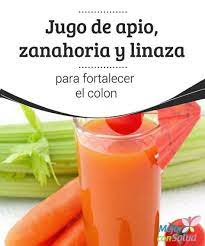 Jugo De Apio Zanahoria Y Linaza Para Fortalecer El Colon Mejor Con Salud Jugo De Apio Jugos Jugos Saludables