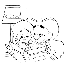 Selecão de desenhos, com os melhores personagens para pintar e se divertir. Desenho De Vovo Lendo Conto De Fadas Para Colorir Tudodesenhos