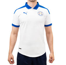 El delantero publicó fotos de las nuevas casacas de la celeste, la oficial y la alternativa; Camiseta Polo Puma 656487 04 Paraguay White Blue
