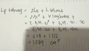 Wahyu Ingin Membuat Sebuah Tempat Pensil Berbentuk Tabung Dengan Panjang Jari Jari 10 Cm Brainly Co Id