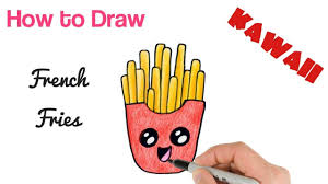 How To Draw Cute French Fries Cute Drawings Kawaii Drawings Drawings