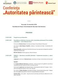 Despre decăderea din drepturile părintești. ConferinÈÄ Autoritatea PÄrinteascÄ Editura Solomon