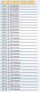 Leg Strength 30 Day Squat Challenge Sail1design