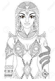 Use crayola® crayons, markers, or colored pencils to color the flag of egypt. Cleopatra Queen Of Egypt Design For Coloring Book For Adult Royalty Free Cliparts Vectors And Stock Illustration Image 51326548