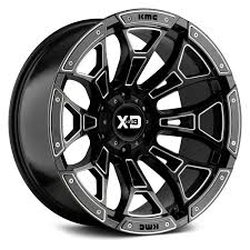 Black And White Rockstar Rims Xd Series Xd841 Boneyard Gloss Black With Milled Accents Wheel Gloss Black Black Wheels