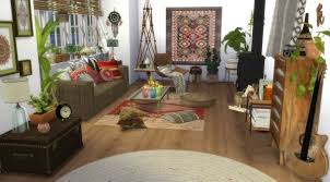 Deco Boheme Chic Boho Decor Custom Content Cc Sims 4 Maison Sims Decor Boho Sims 4 Maison