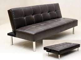 Vidaxl black artificial leather convertible sofa bed sleeper futon couch lounge modern. Click Clack Pu Leather Sofa Bed In E1 0ae London Fur 119 00 Zum Verkauf Shpock De
