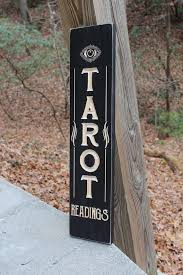 Tarot Readings Wooden Sign C Vintage Style Wicca Witchcraft Etsy Wooden Signs Vintage Signs Wooden