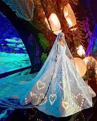 Tonight S Princess Bride Wearing An Illuminated Alice In Wonderland Inspired Gown