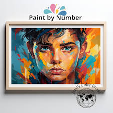 Kit Di Pittura Maschile Con I Numeri, Crea Facilmente Ritratti Maschili  Realistici, Un'esperienza Rilassante Di Pittura a Colori