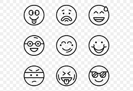 Cartoon emotions with funny faces with big eyes and. Emoticon Clip Art Png 600x564px Emoticon Black And White Cartoon Emotion Face Download Free