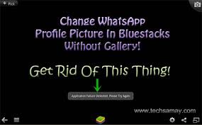Tap three vertical dots at the top. Change Whatsapp Profile Picture In Bluestacks Without Gallery