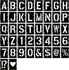 Compre mir 4'' letter stencils, 36 pcs alphabet art craft stencils, reusable plastic number templates letter stencils for wood, wall, rock, chalkboard, . Buy 4 Inch Letter Stencils Symbol Numbers Craft Stencils 42 Pcs Reusable Alphabet Templates Interlocking Stencil Kit For Painting On Wood Wall Fabric Rock Chalkboard Sign Diy Art Projects Online In Taiwan B097cvpk89
