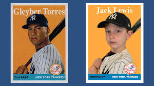 Now you can make your own baseball collectible trading card featuring you or your child or make a whole series of your little league team. I Decided Last Year To Make My Son A Baseball Card Each Season He Plays Last Year He Wanted 89 Donruss This Year He Went With His Favorite Gleyber Card Great Taste