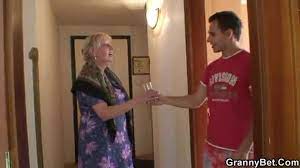 As they hook up with more and more grannies, they find out their age and add it up to their total sums. Old Granny Is Banged By An Young Pickuper