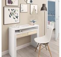 Habitdesign I-Joy Mesa De Escritorio Con Bandeja Extensible Rosa