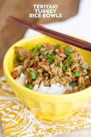 Swap the breadcrumbs out for equal amounts of almond meal. Easy Ground Turkey Recipes Healthy Teriyaki Turkey Rice Bowl